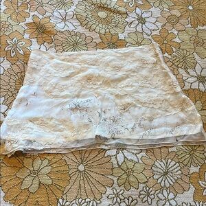 Nigel Preston x Free People Cream Lace Skirt